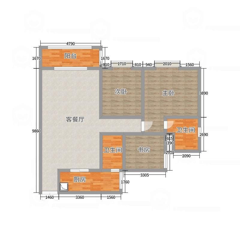 碧江区碧江区毛坯3室2厅2卫二手房出售13