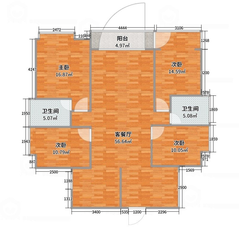 银海区城南精装4室2厅2卫二手房出售14