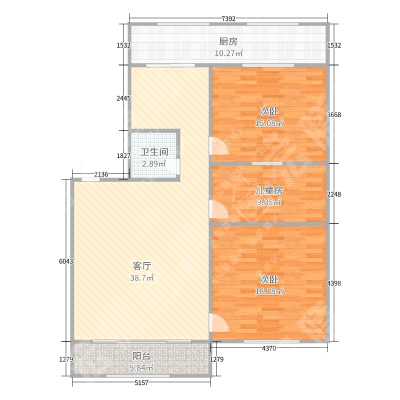 涿鹿县涿鹿精装3室2厅1卫二手房出售12