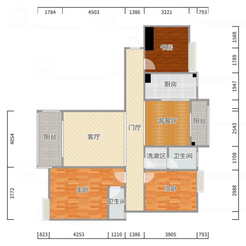 金域华府,豪华装修 拎包入住 出行方便8