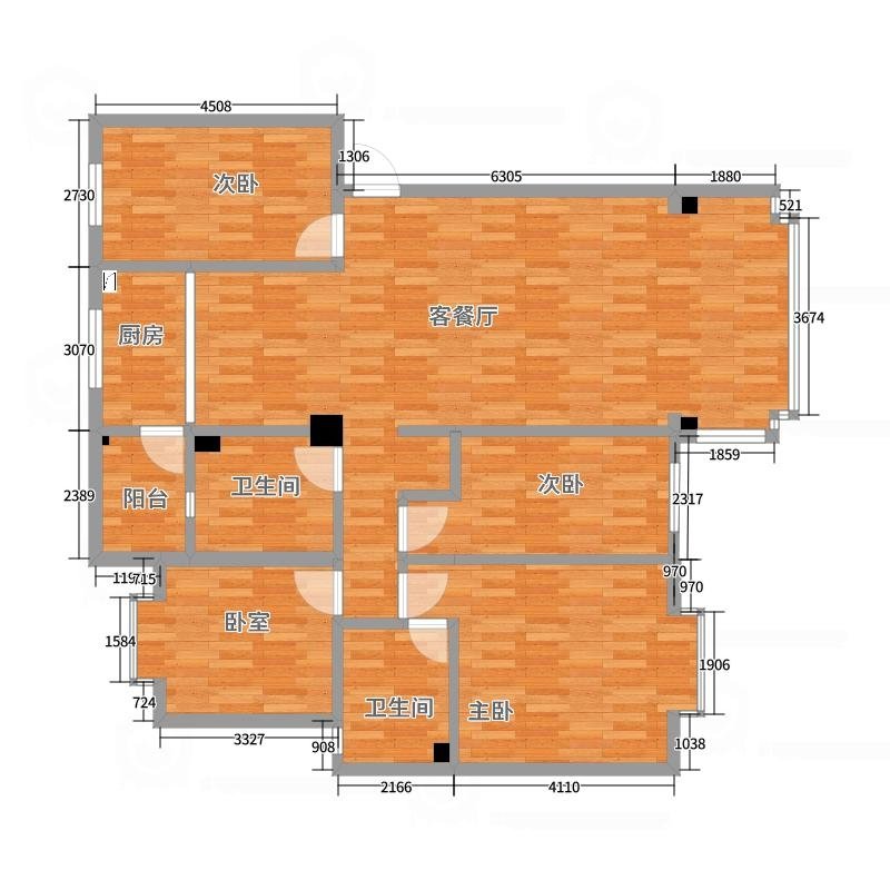 麒麟区西片区毛坯5室3厅4卫二手房出售15