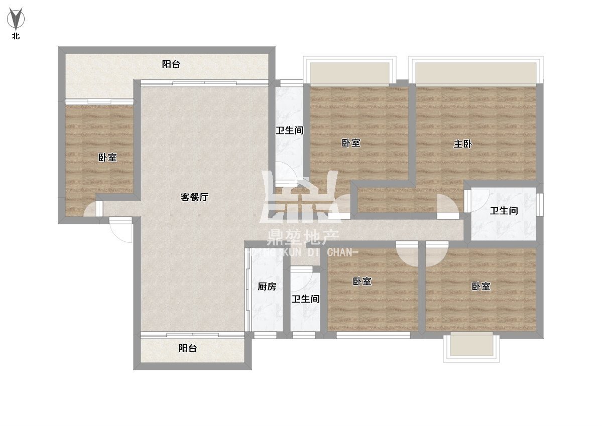 横县碧桂园,五星家园 碧桂园大户人家 5房3卫2厅 南北对流 拎包可以入13