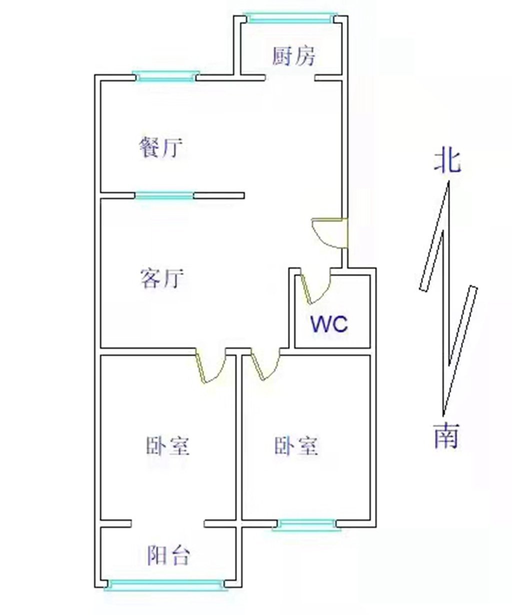 中保大厦,回民小学 中保大厦附近 66平米 33万可议 精装 两室两厅11