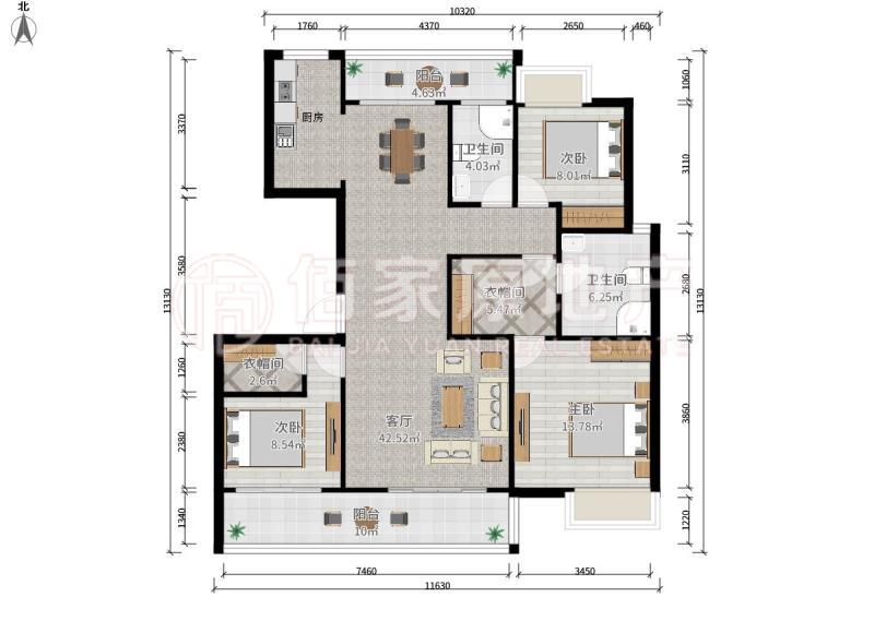 鼓楼区建宁路毛坯3室2厅2卫二手房出售11