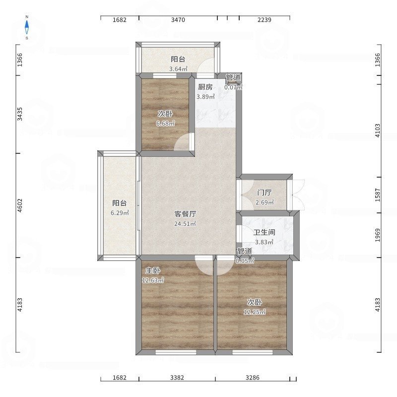 南岗区征仪路普通3室1厅1卫二手房出售10