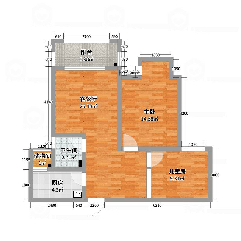 邓州市城南毛坯3室2厅2卫二手房出售10