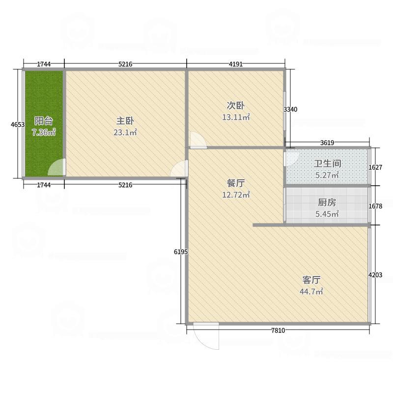 东岳山庄,张湾区 东岳路 东岳山庄 2室 精装修14