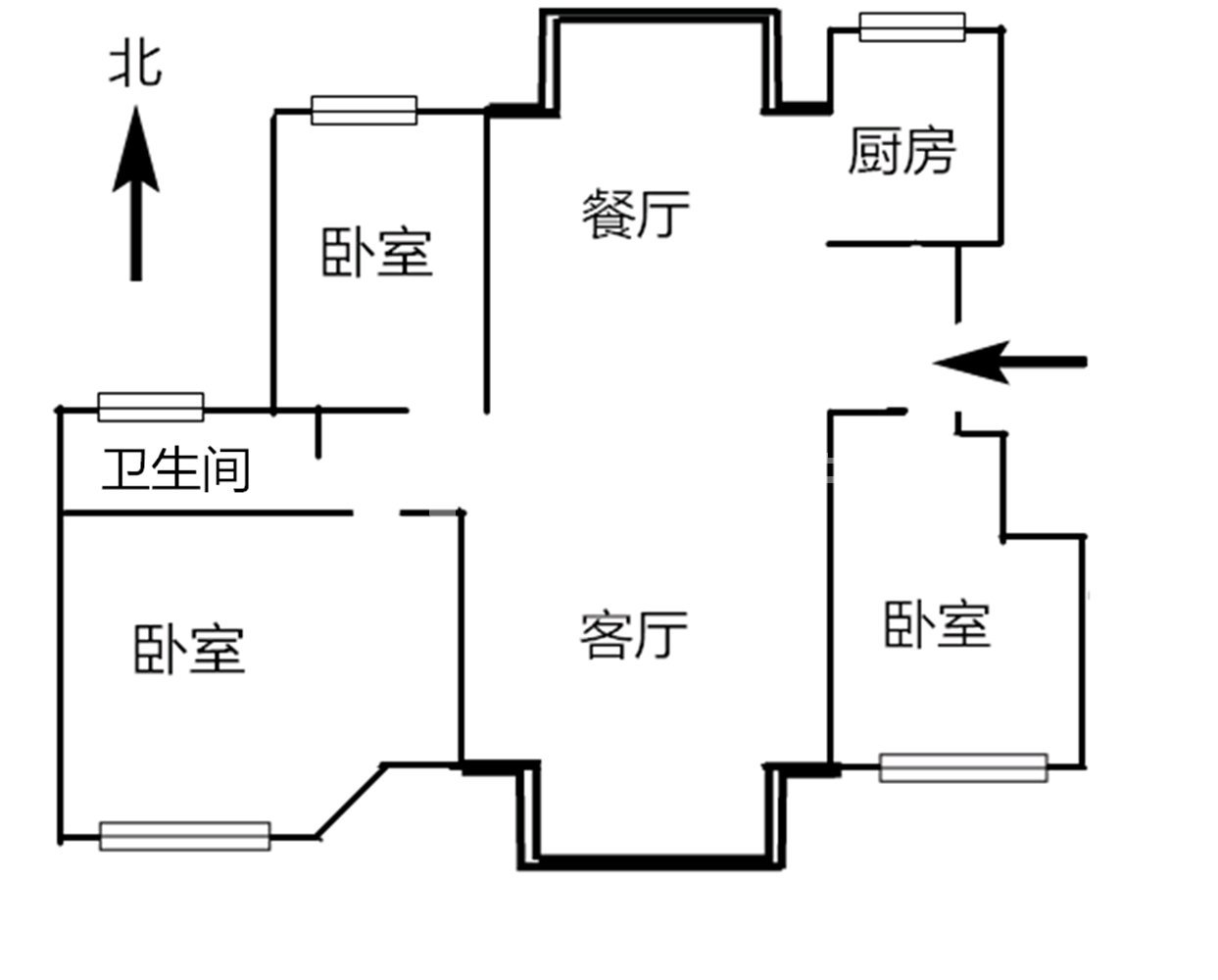 海陵区海陵毛坯3室2厅2卫二手房出售10