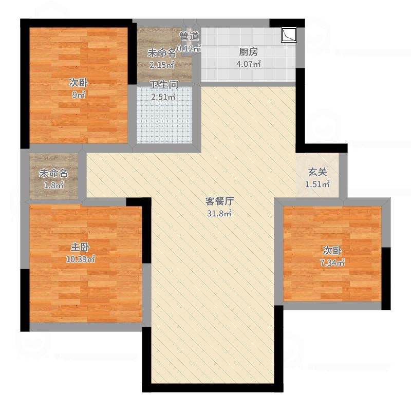 中山路,中山路气象局宿舍2楼 特推3房28