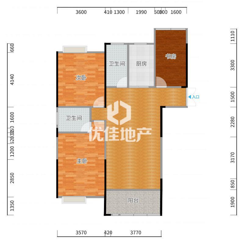 玖珑湾,3室2厅2卫2阳台21000元/年正规高性价比,11