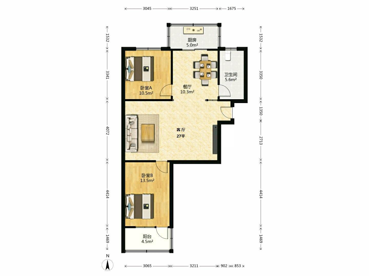 金阁花园,新出金阁花园大客厅南北通透随时看物品齐全拎包入住四楼13