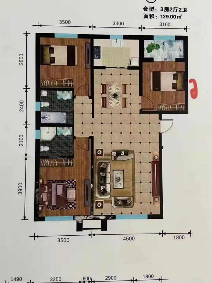 香格里拉花园,香格里拉花园，总价32万买多层二楼，简单装修，可以直接入住9