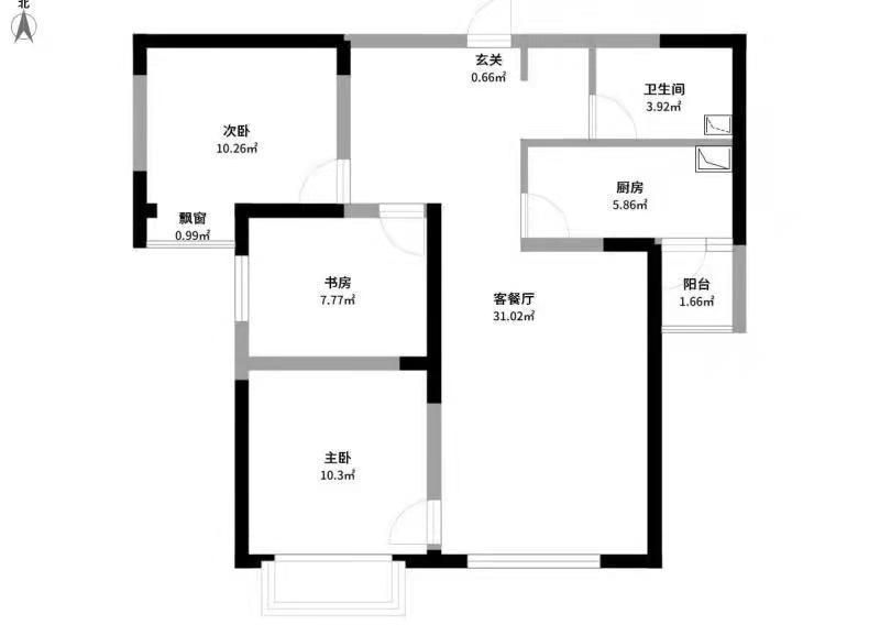 博新公司家属楼,精致2室2厅1卫1阳台，小户型，大生活11