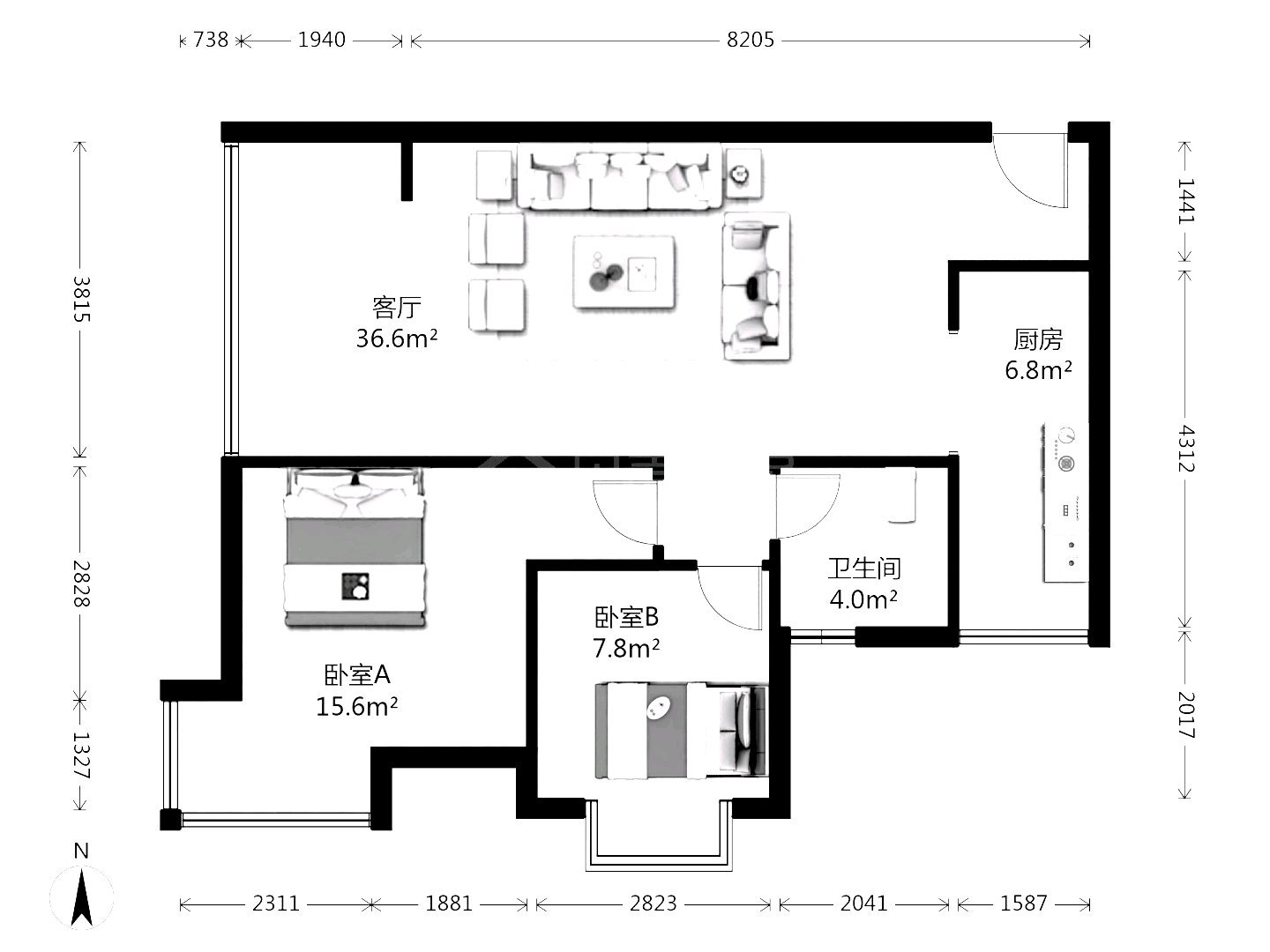 新城丽园,新城丽园，精装两室，视野开阔顶楼哦5