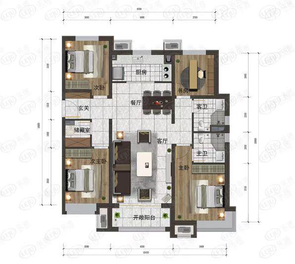 福台景园,经典户型设计，合理空间划分，内外兼修的品格建筑14