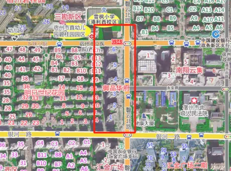 御品华府-埇桥区埇桥磬云路与银河一路交叉口西北角