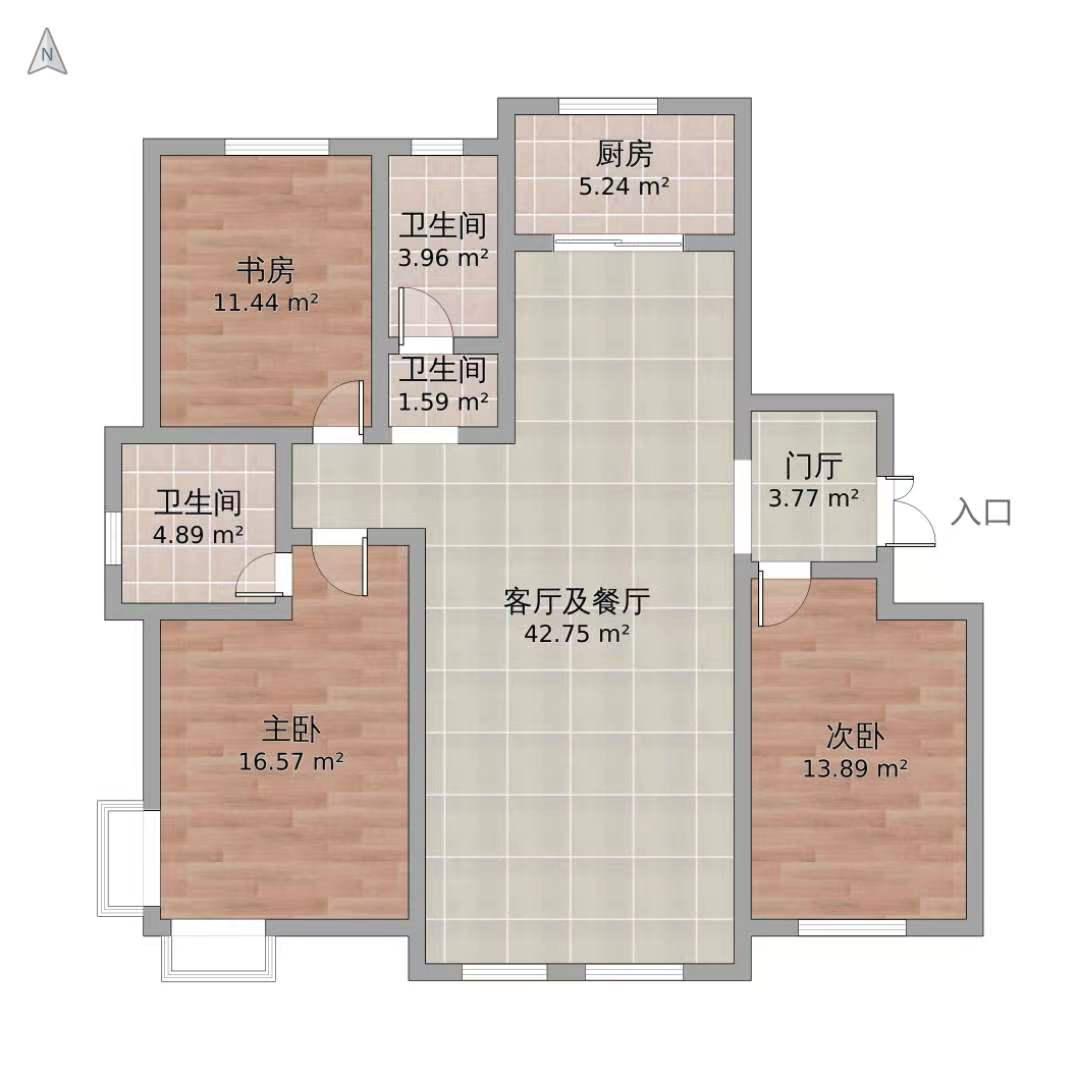 紫金新景豪装三房 114平 中间楼层 急售-紫金新景租房