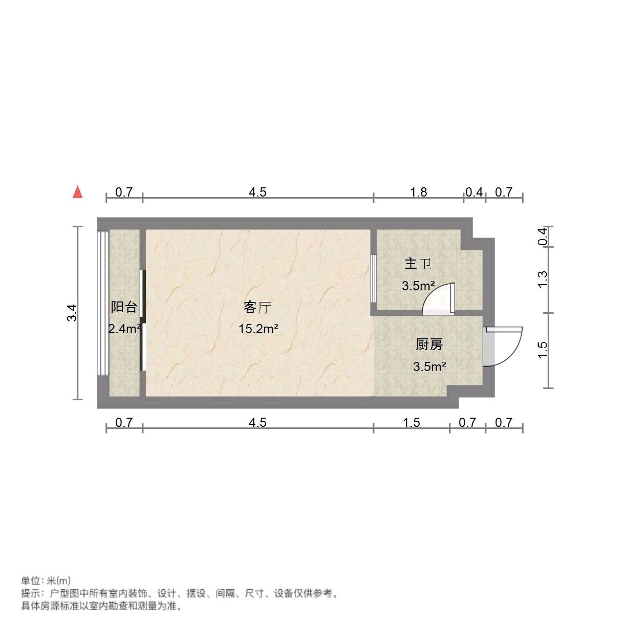 书苑彼岸1室1厅1卫1阳台便宜出租，适合上班族-书苑彼岸二手房价