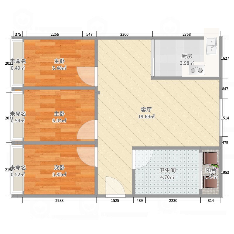 张湾区车城西路普通3室2厅1卫二手房出售12