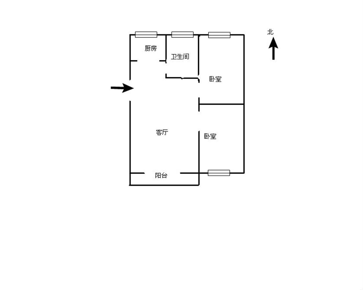 海陵区城中普通2室2厅1卫二手房出售8