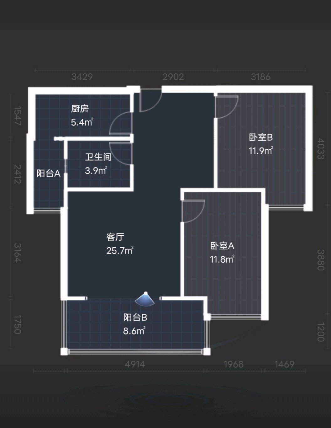 青羊区外光华大道精装2室2厅1卫二手房出售12