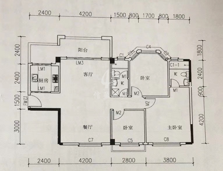 江城区江城毛坯3室2厅2卫二手房出售14