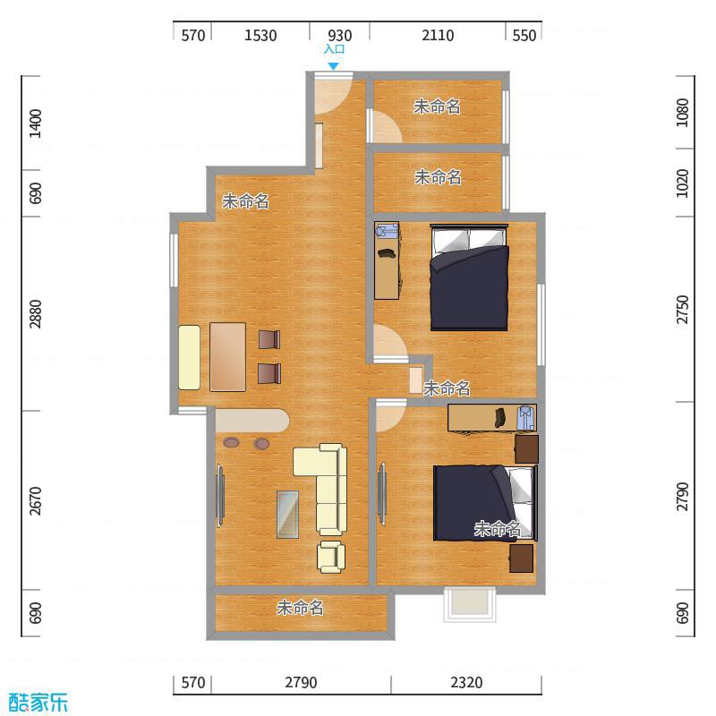 金涵小区,金涵小区一期 家具齐全9