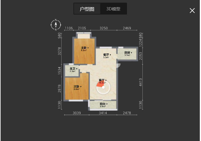 银泉花园,精品好房，银泉花园2室2厅1卫1阳台9