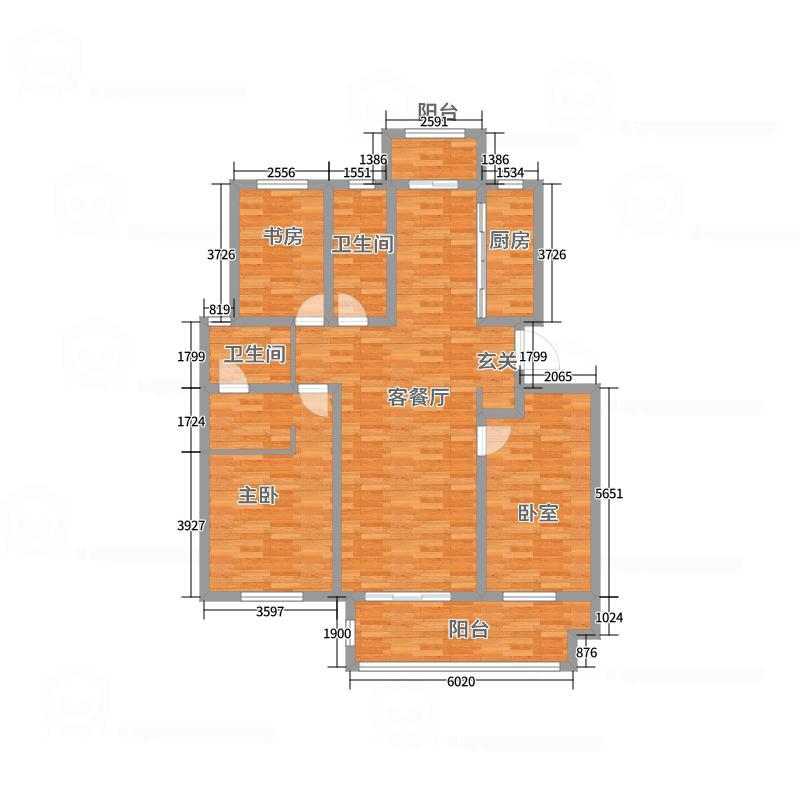 金科罗兰公馆,金科罗兰公馆135㎡3室2厅1卫1阳台，超值，免费看房7