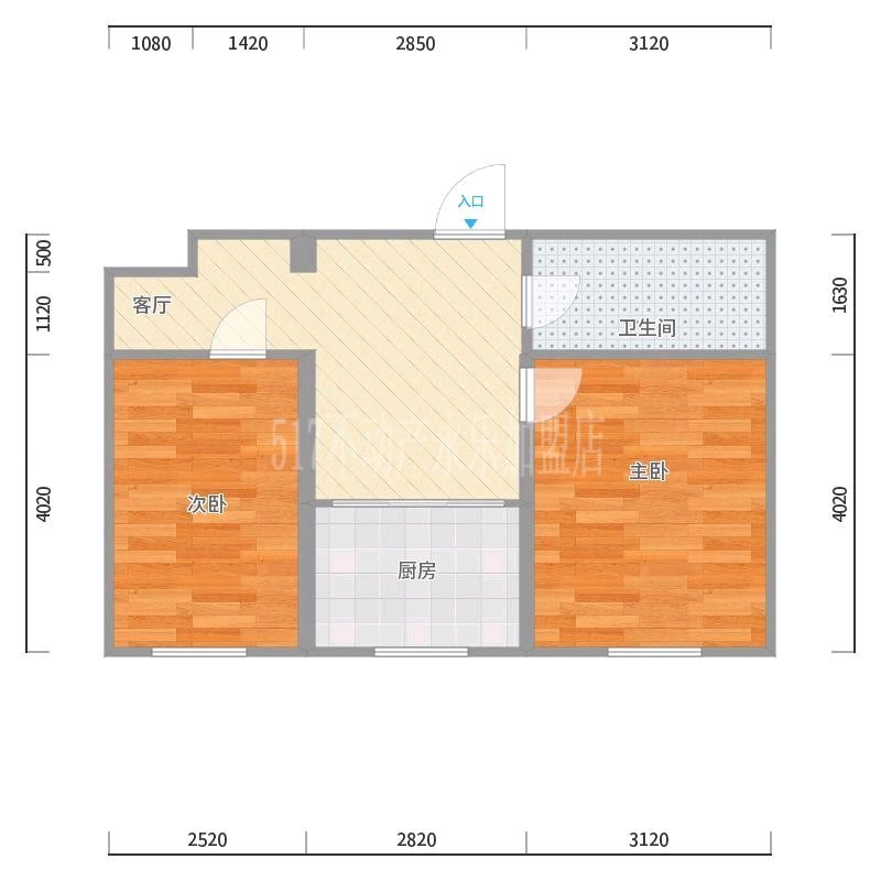 启虹家园,启虹家园 2室一厅 72平10