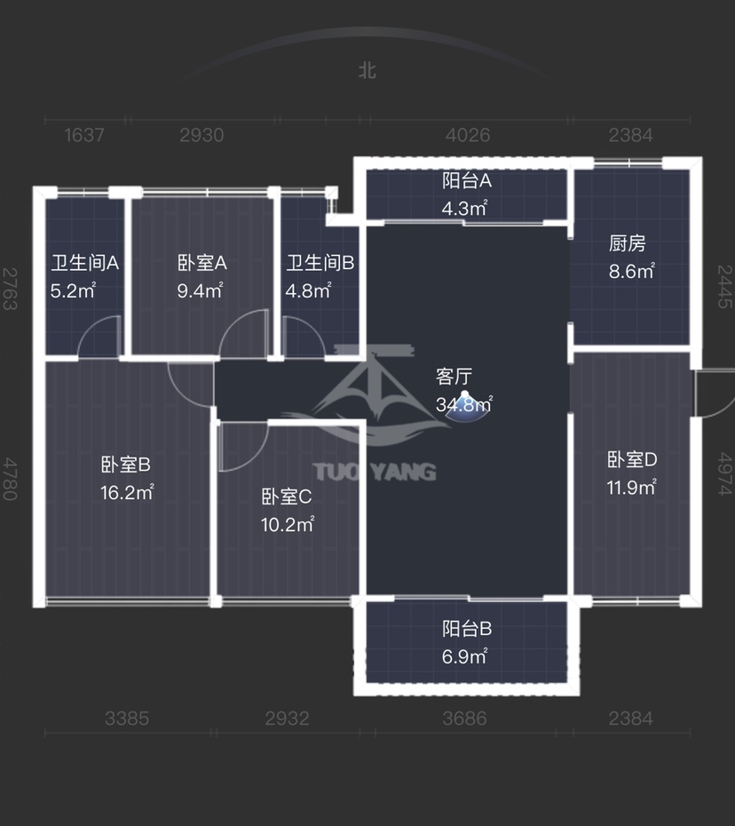 天赐锦园,毛坯户型——享受无限阳光生活12