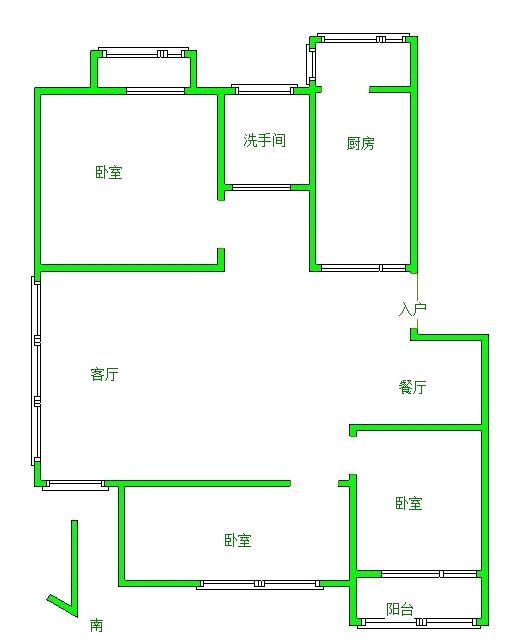 浦口区浦珠路精装3室2厅1卫二手房出售7