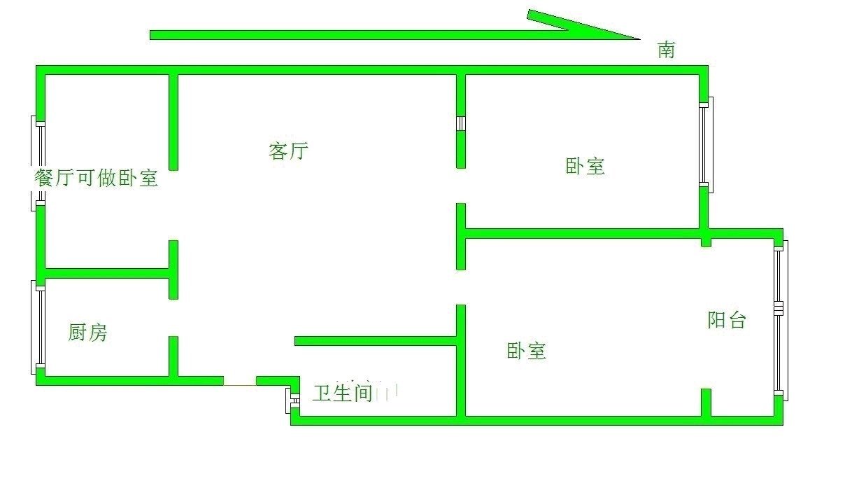 裕昌水岸新城,急售  南北通透  三室一厅  多层公摊少11