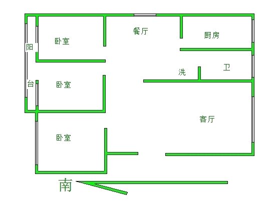 华能电厂聊城家属院东区,华能电厂聊城家属院东区 104平米 75万12