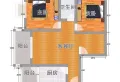 单价3000多旌东亭江街133号院 高层四室两厅两卫13