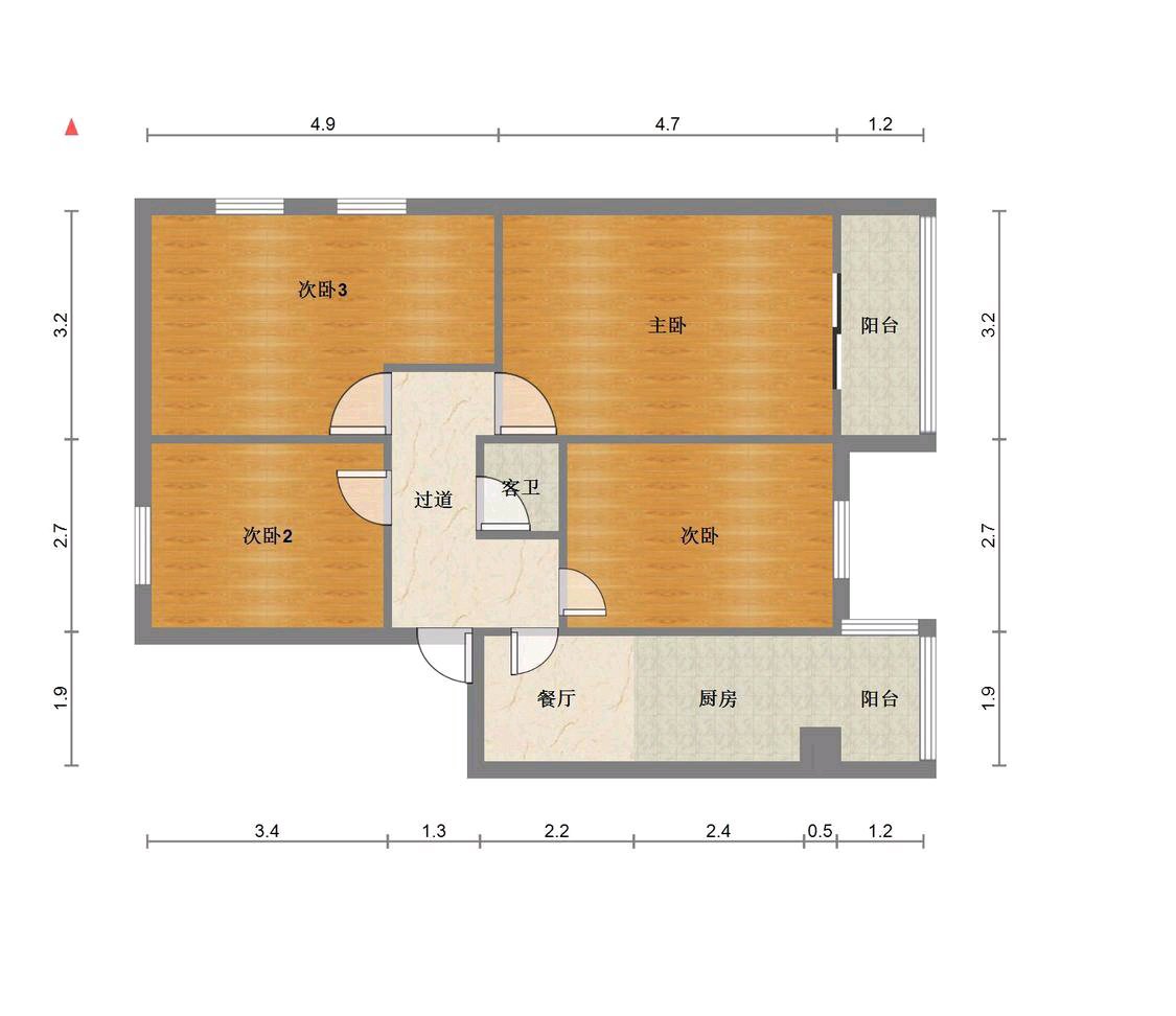 水车园小学家属院,广武门十字 水车园小学家属院 3室1厅1卫 产权可按揭13