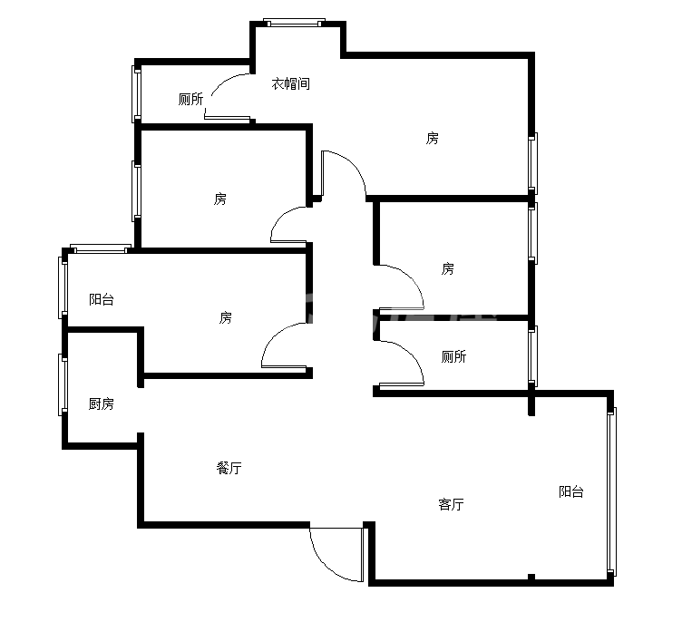 醴陵市城南毛坯4室2厅2卫二手房出售13