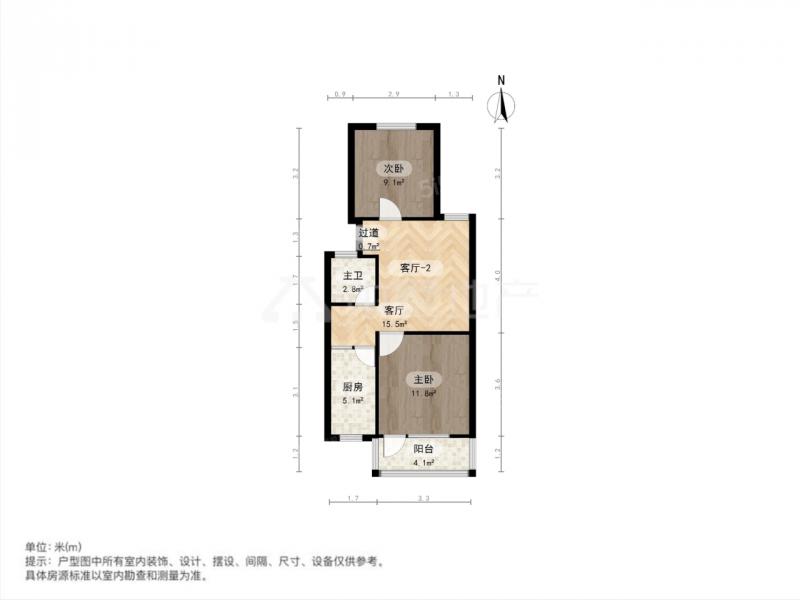 建邺区南苑普通2室1厅1卫二手房出售7