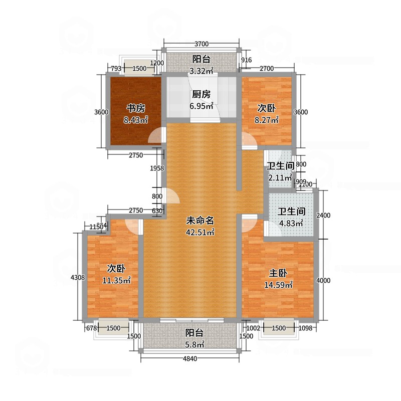 麒麟区南片区毛坯5室3厅3卫二手房出售9