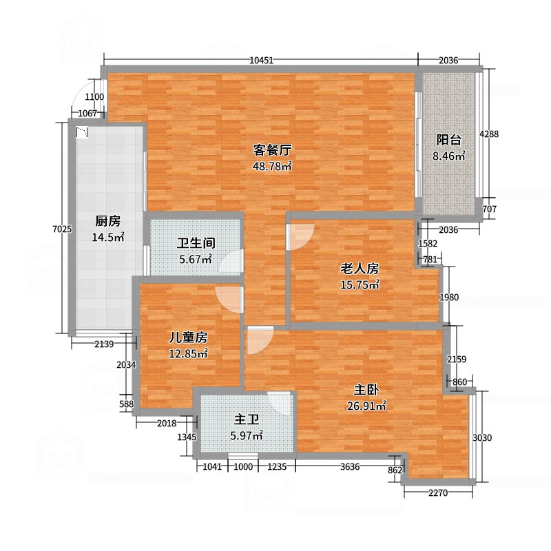 丽景天城A区,丽景天城A区5室三厅两卫带平台13