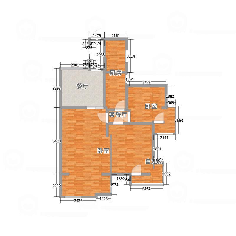 千禧颐河园,千禧颐河园 3室2厅2卫2阳台精装 使用面积大楼层好9