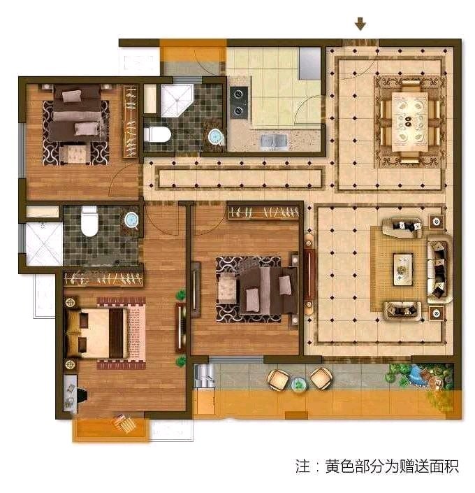 麒麟区东片区毛坯3室2厅2卫二手房出售13