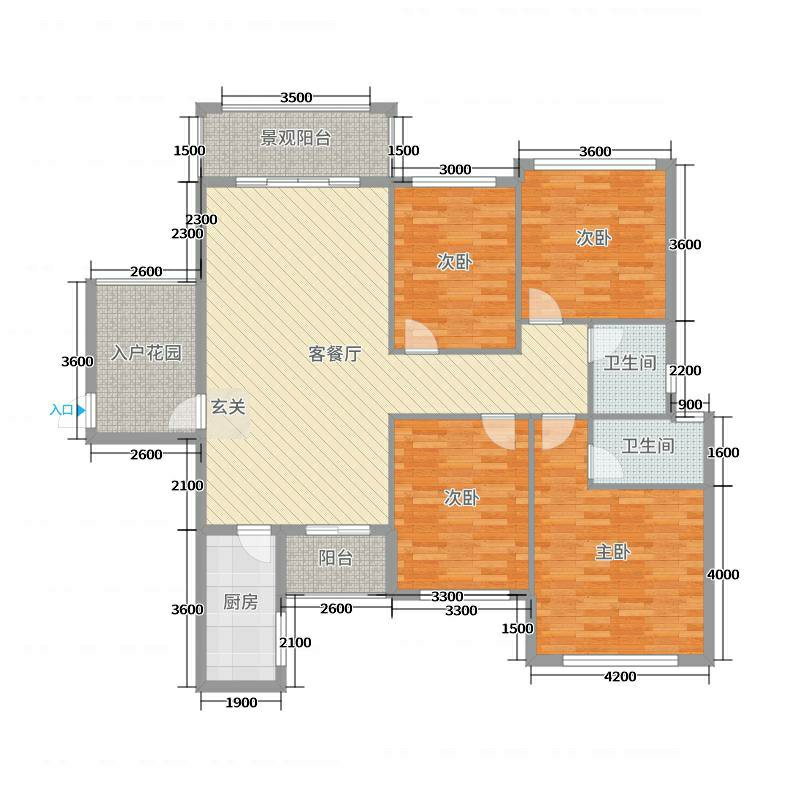 港北区城西毛坯4室2厅2卫二手房出售16