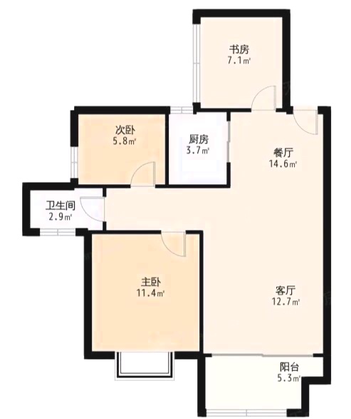 置恒新天地,新天地 精装三房 视野开阔 拎包入住 位于中心地段11