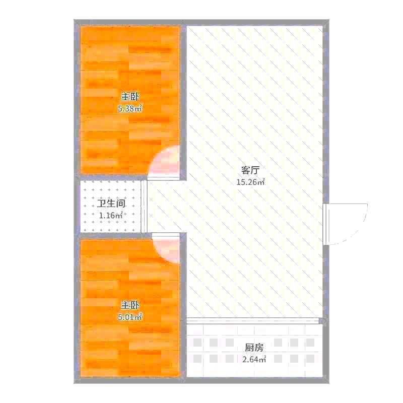 林西拱楼,林西拱楼一层58平米两室南北通透带小院6