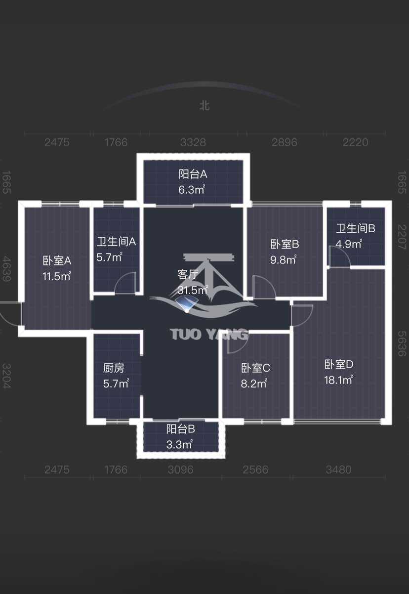 天赐锦园,临街底商111㎡,业主稳定出售商12