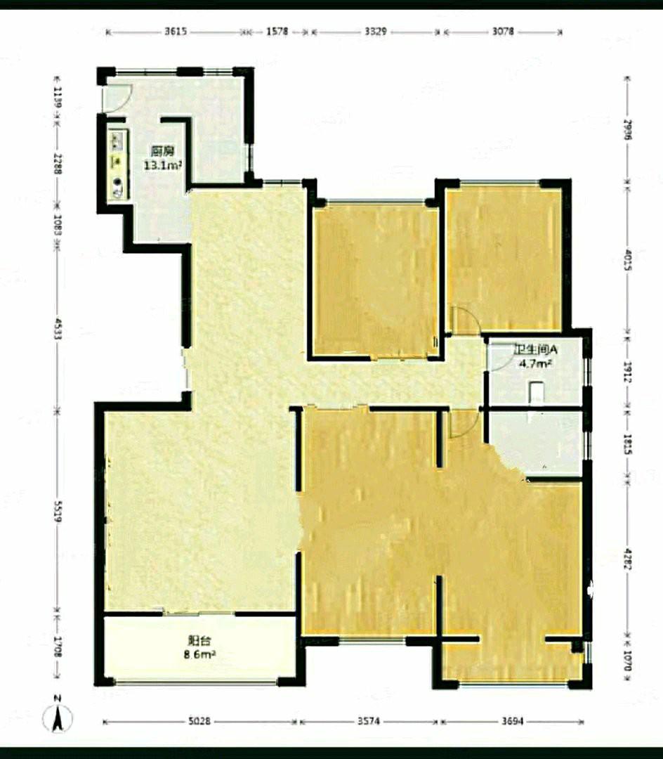 振业泊墅,4室2厅2卫1阳台4800元/月,封闭小区,随时入住6