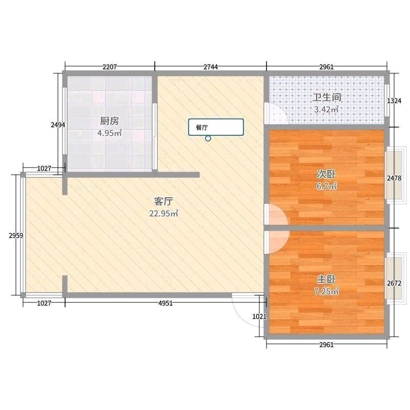 张湾区22厂普通2室2厅1卫二手房出售14