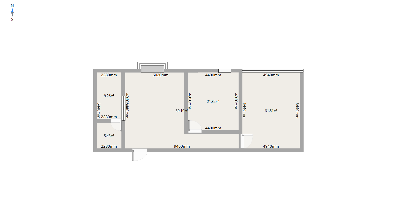 广达商住楼,2室2厅1卫1阳台2000元/月,价格实惠,空房出租10