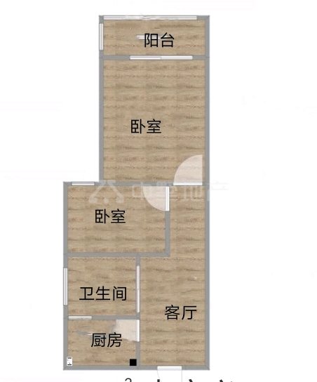金鼎皇庄二期,电梯中层精装修两室一厅7